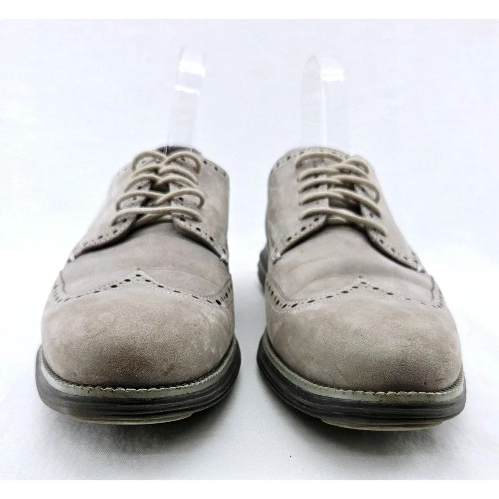 Cole Haan ● ZERØGRAND Grey Suede Oxford - Size 11.5